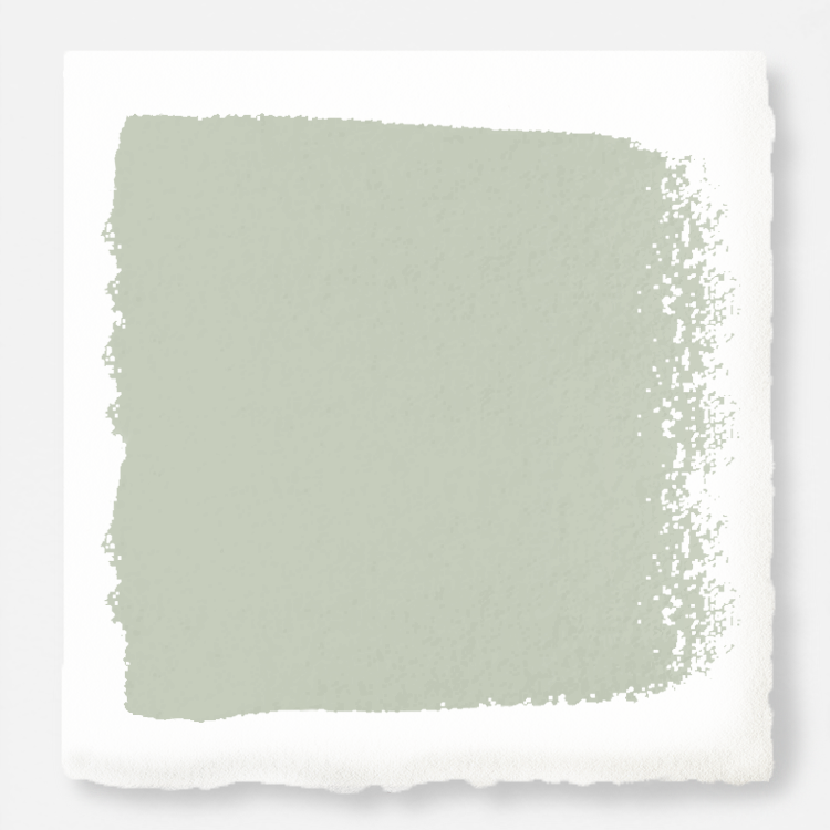 A light pale gray-green interior paint named earl gray