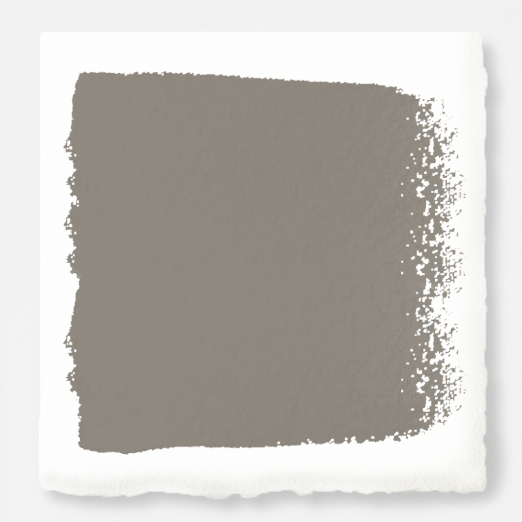 Muted smoky brown interior paint named reclaimed wood