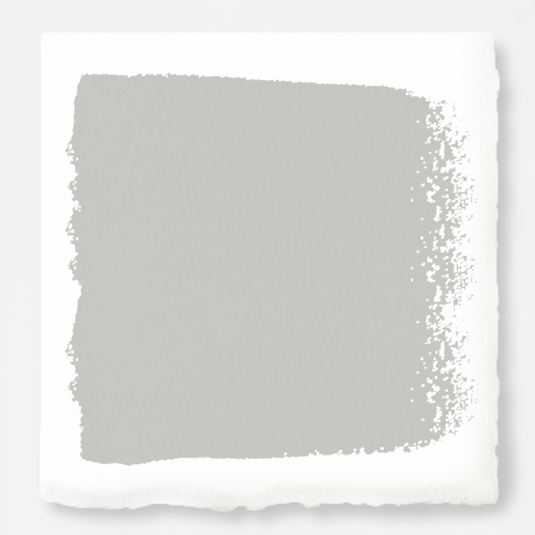 Silver gray tinted with sky blue interior paint named wedding band