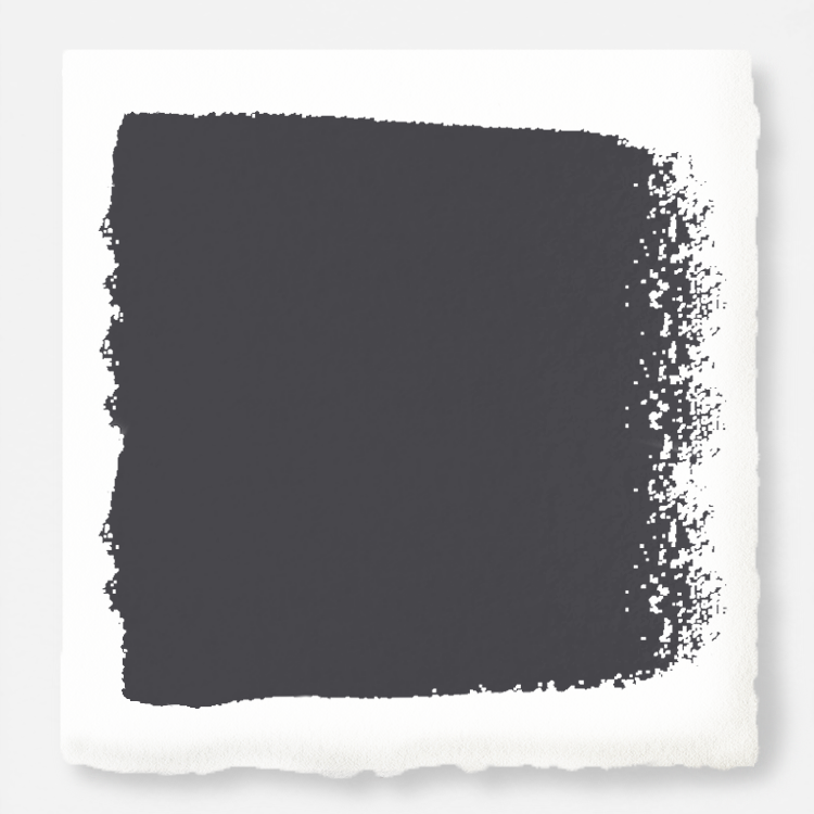 Almost black with blue undertones interior paint named fine black