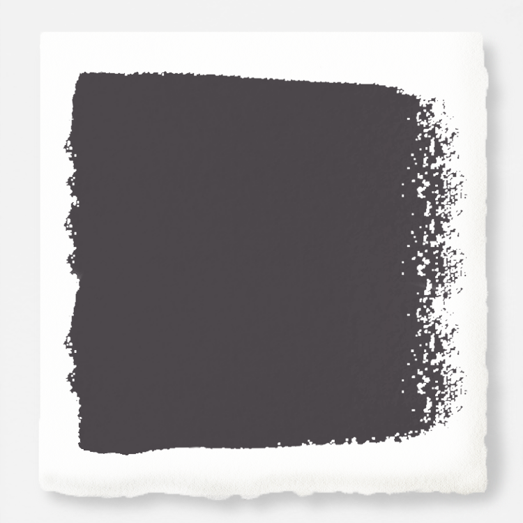 A chalky black interior paint named aspen stone