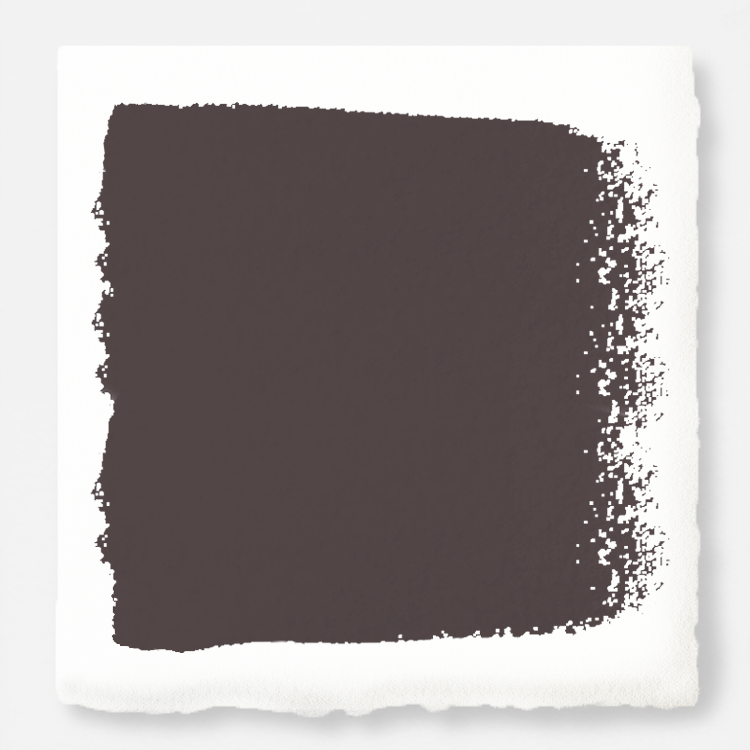 Deep brown with wine and beet red hues interior paint named pecan grove