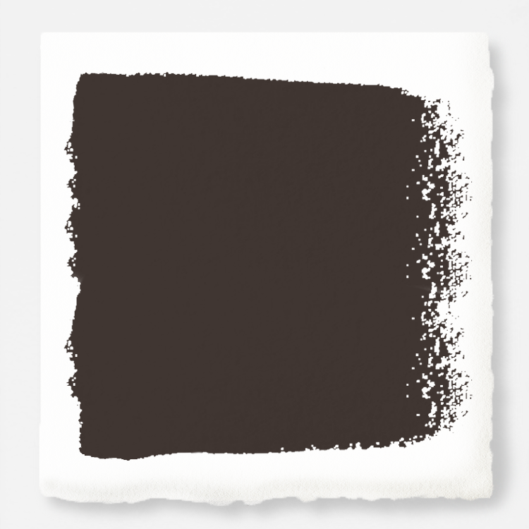 Dark chocolate brown interior paint named moments