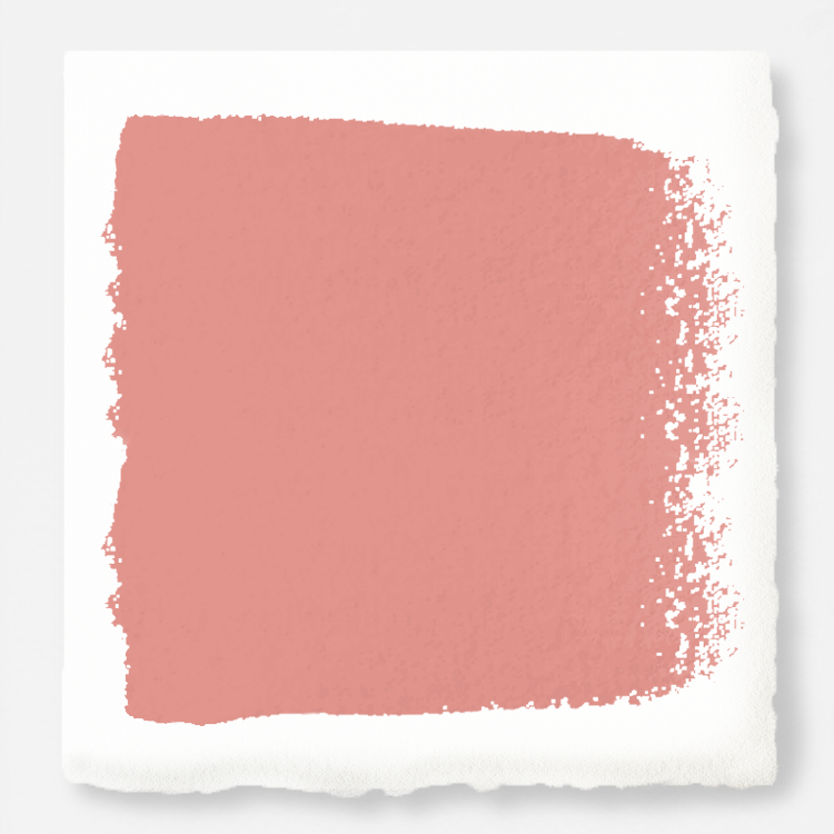 A coral pink interior paint