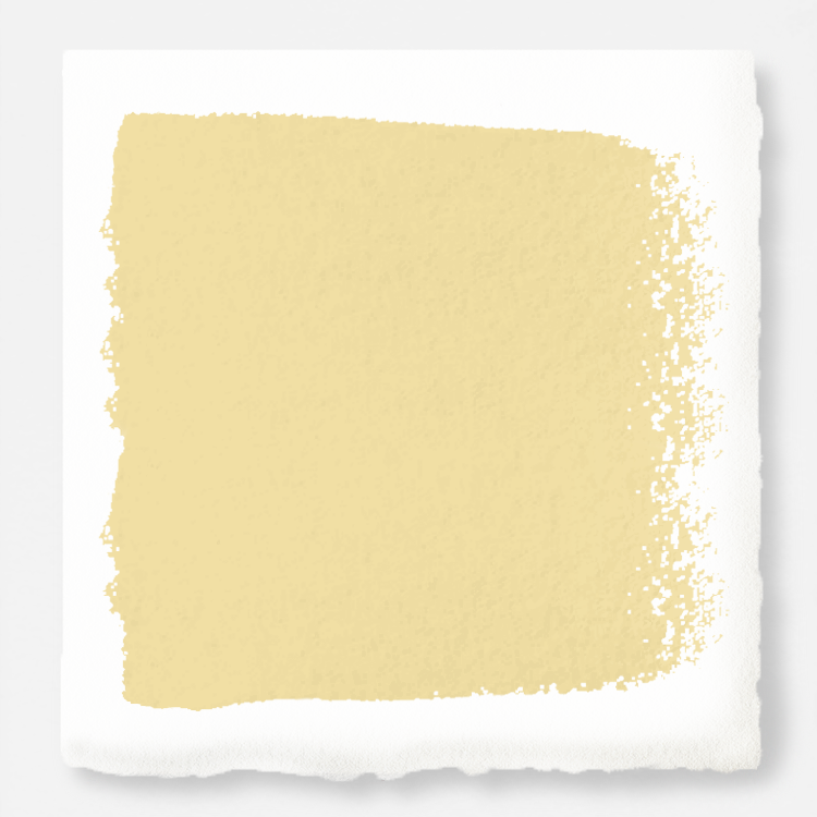 Creamy honey and citrus yellow interior paint named lemony