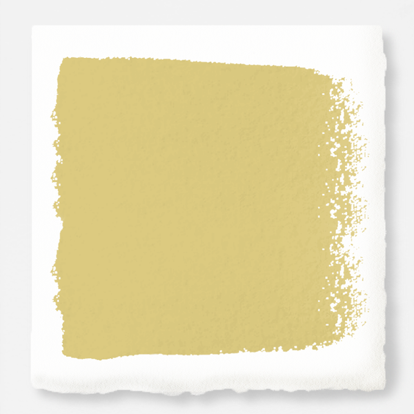 Earthy yellow with slight green undertone chalk style paint