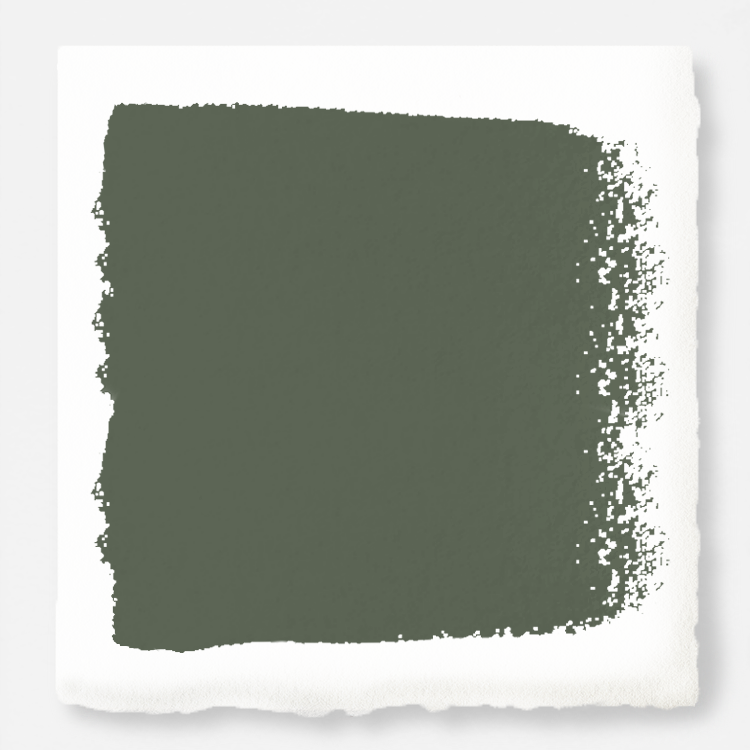 dark sage green paint named lemon leaves