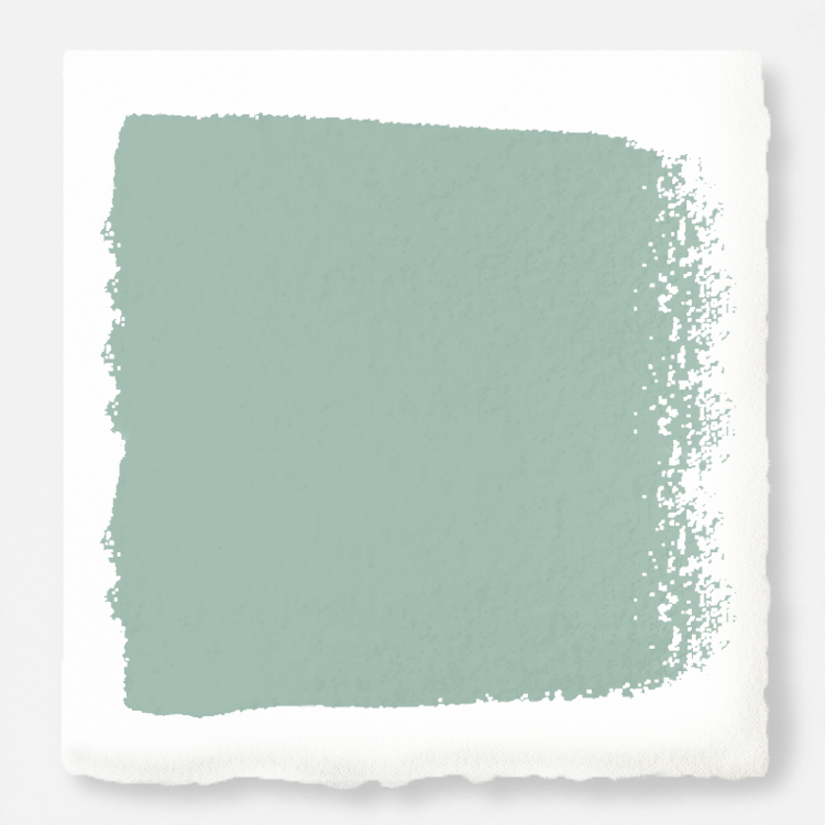 Aqua and minty blue slightly muted with gray door and cabinet paint named texas summer