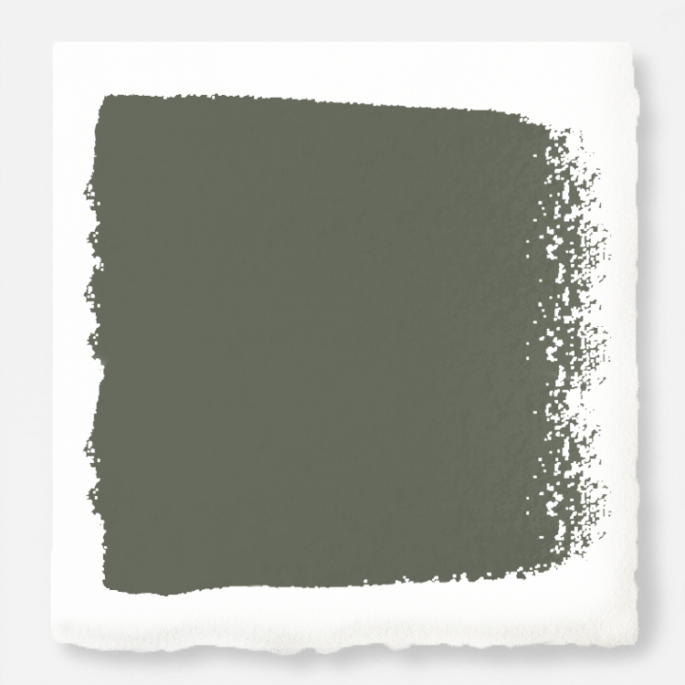 Army green with earthy brown and gray undertones interior paint named wellington green