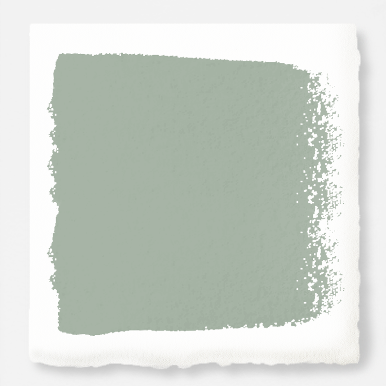 Washed mint green interior paint