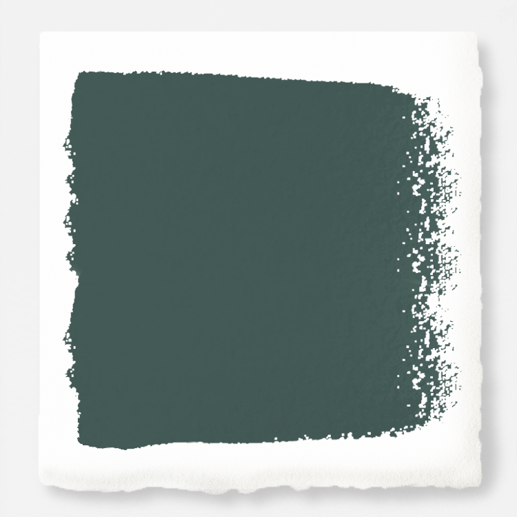 Deep olive forest green interior paint