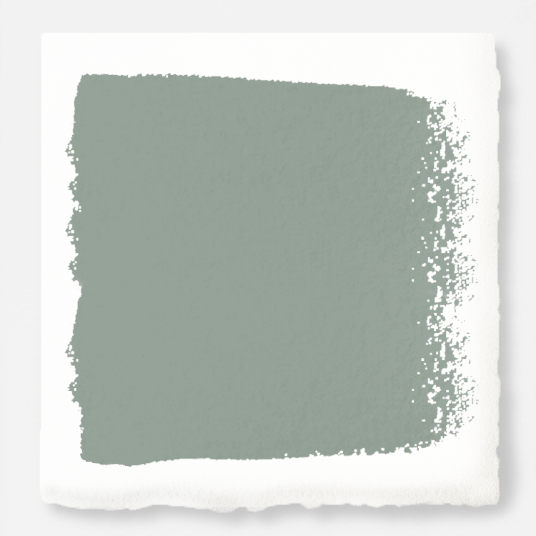 Cement gray with blue undertones interior paint named clean slate