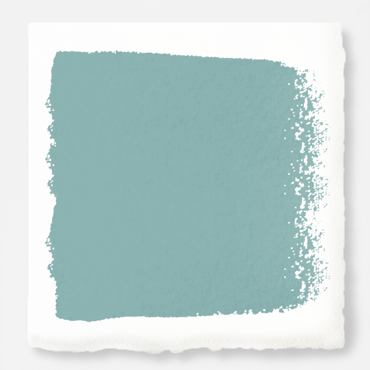 A cool aqua blue interior paint named morning calm