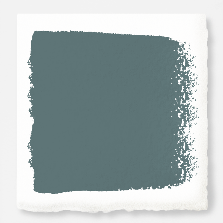 Deep dusty sea green interior paint named demo day