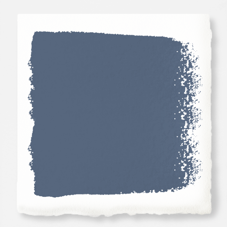 deep steel blue with grey undertone paint named blue skies