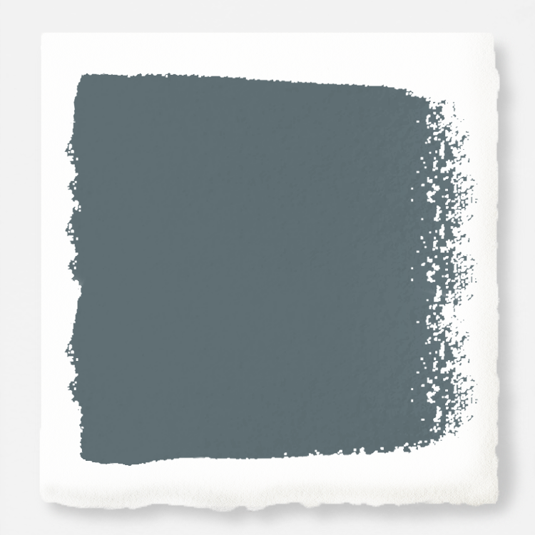 A grayed out blue interior paint named storm chaser