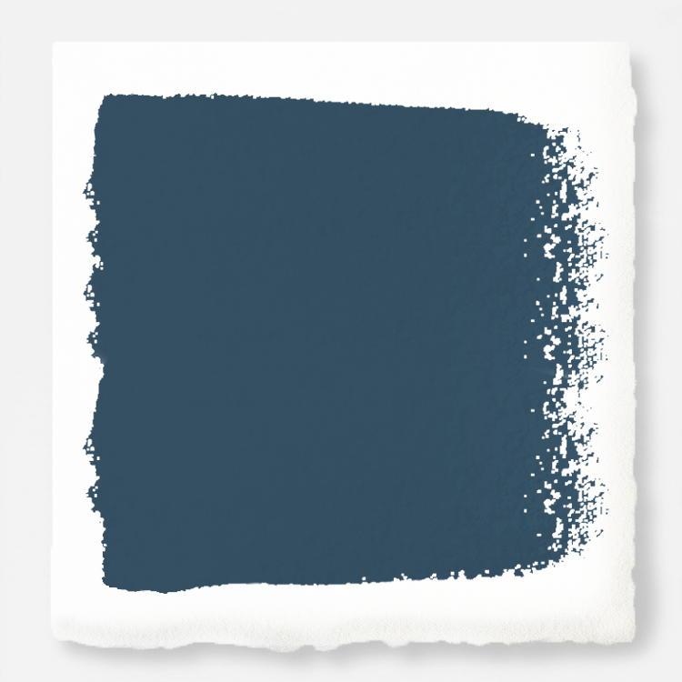 Deep denim blue interior paint named signature