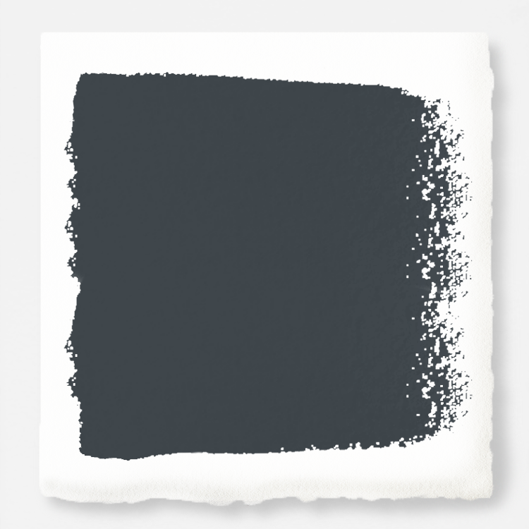 Almost black with dark blue undertones interior paint named arches