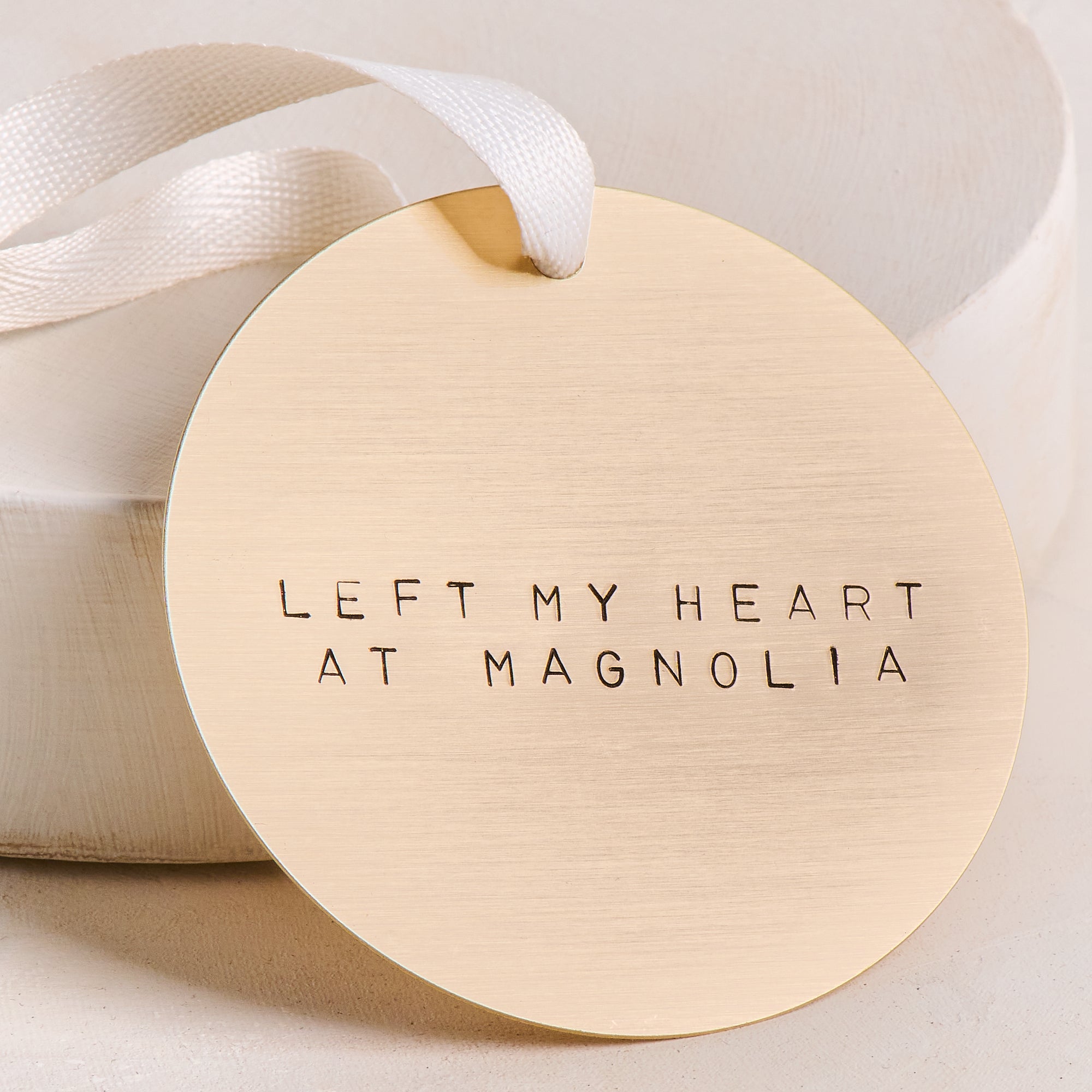 Left My Heart At Magnolia Brass Ornament