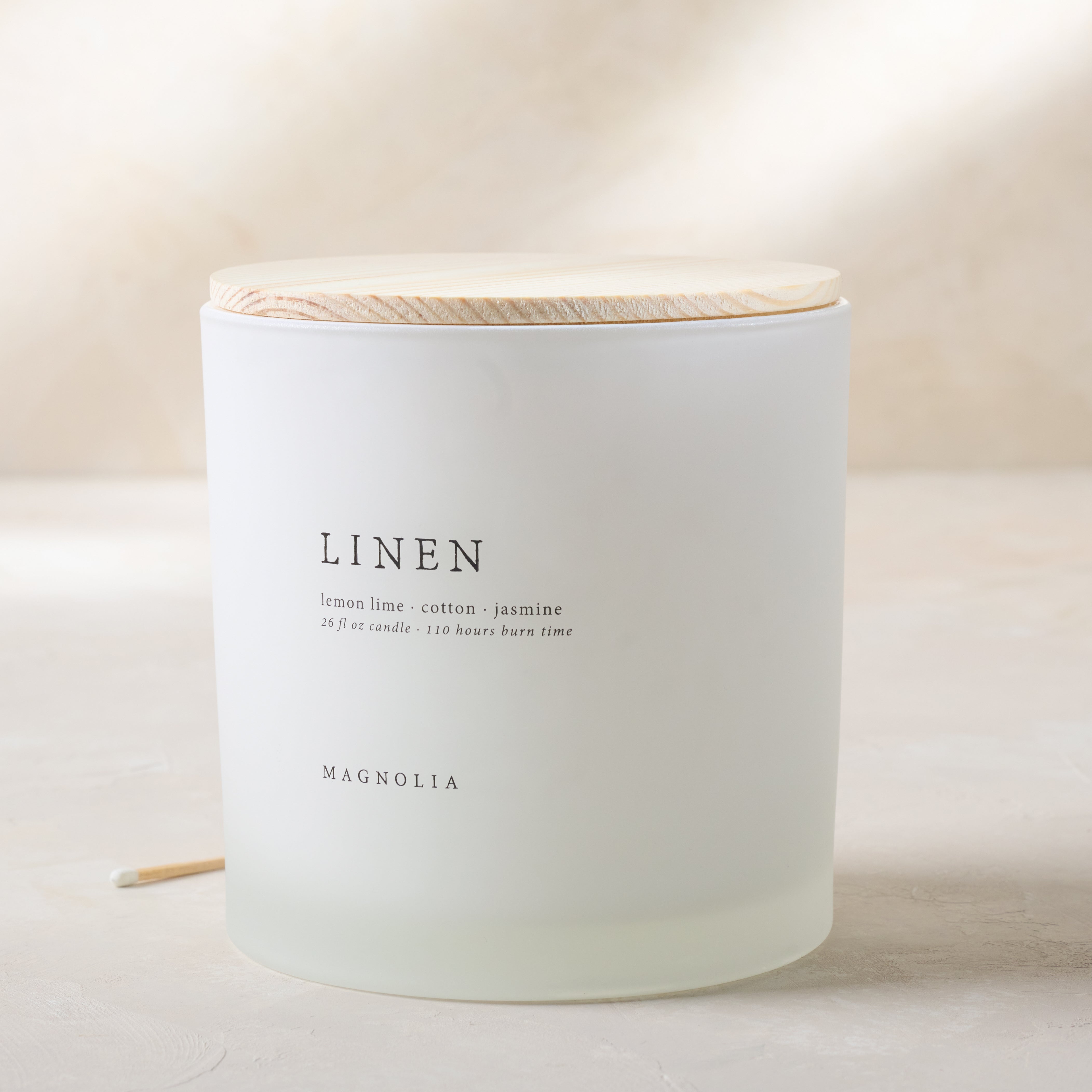 Fresh Linen Scented Candle Cotton Scented Candle Clean Linen