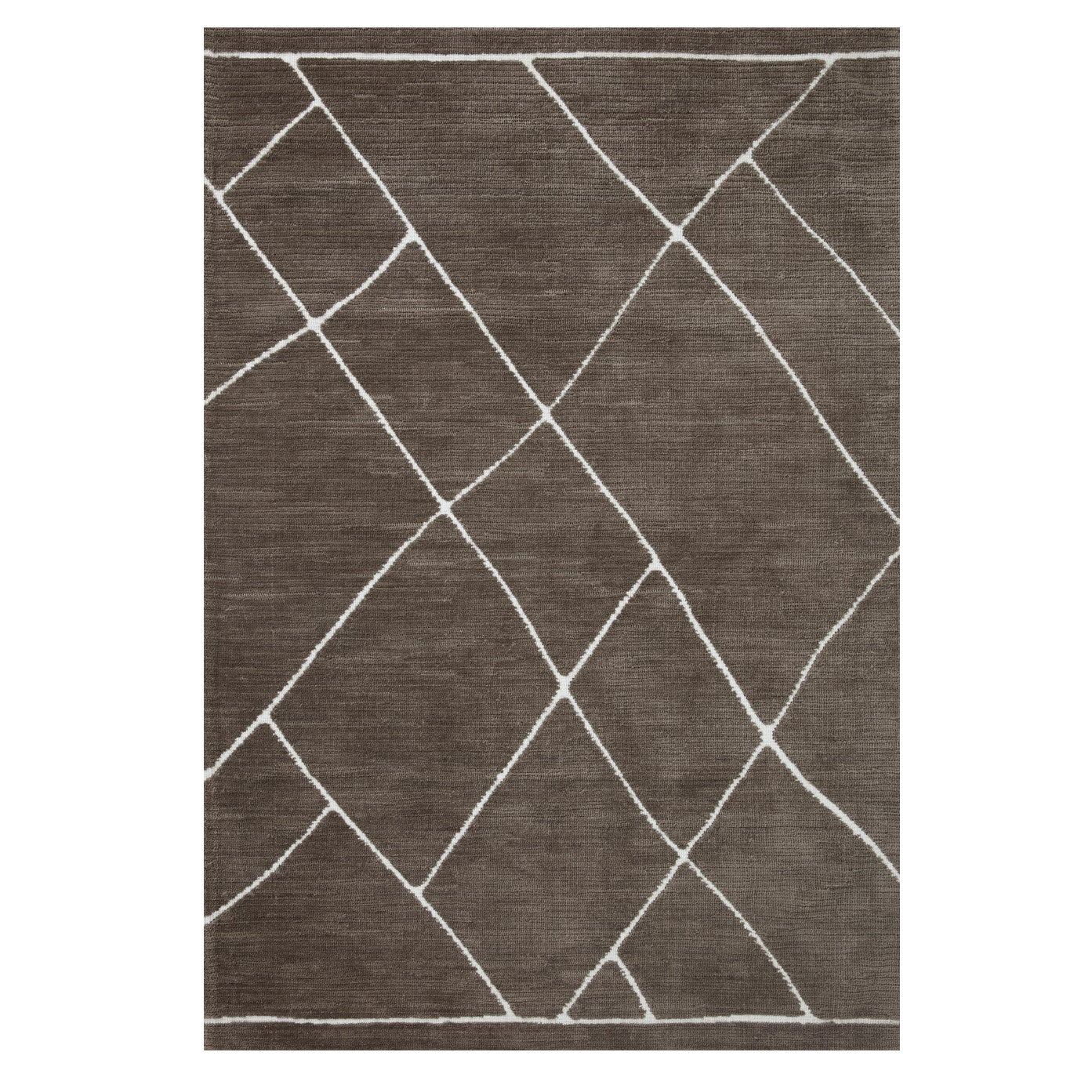 Logan Mocha White Rug