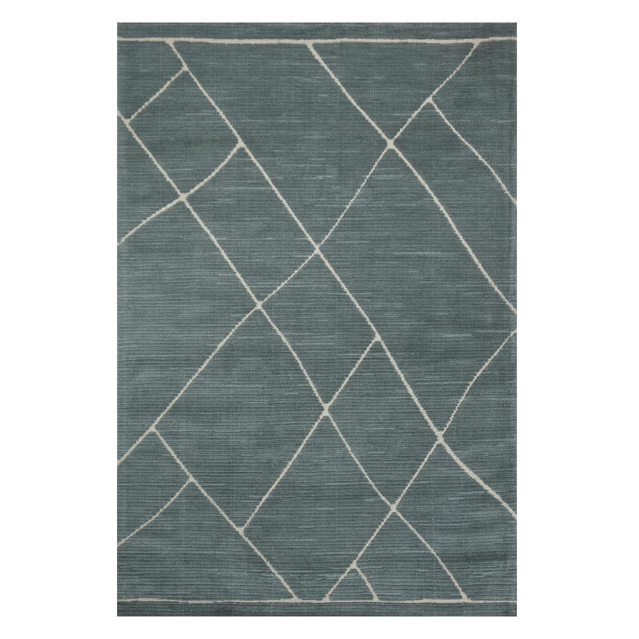 Logan Slate White Rug