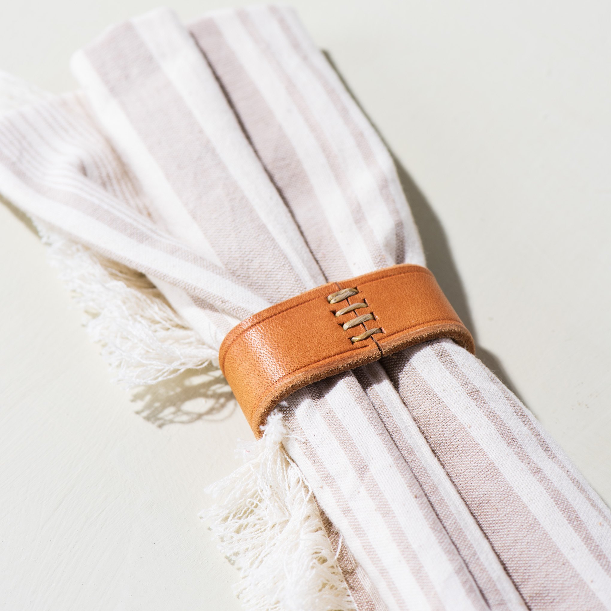 leather napkin ring