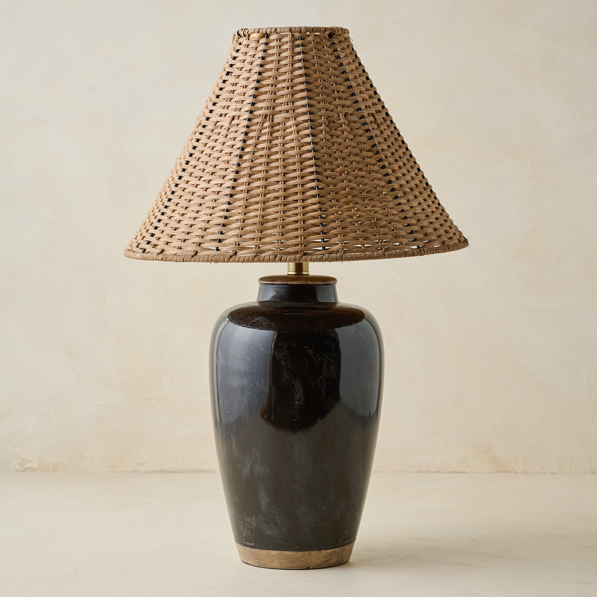 Amalia Table Lamp with Woven Shade $188.00