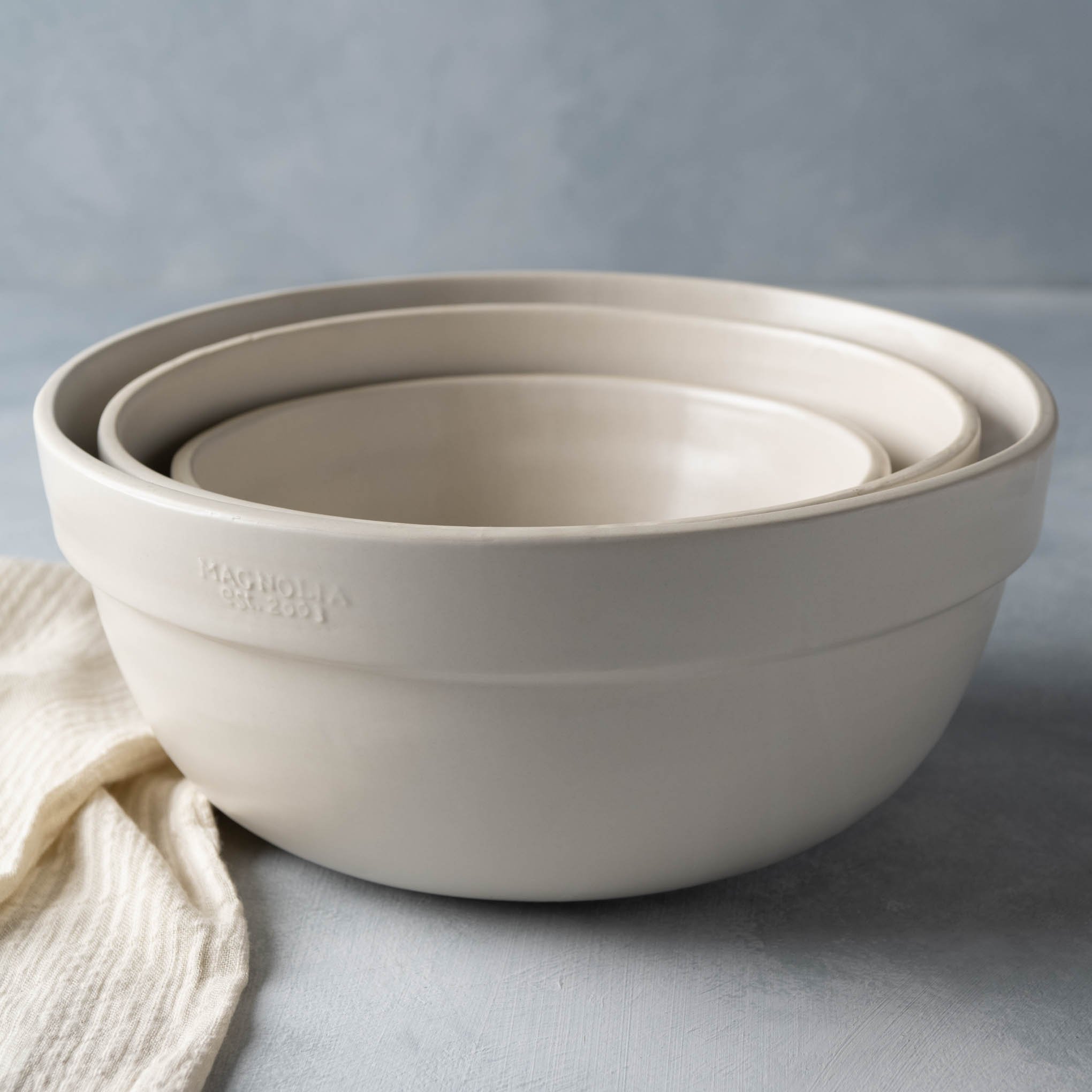 Magnolia Black Rim Ceramic Measuring Cups - Magnolia