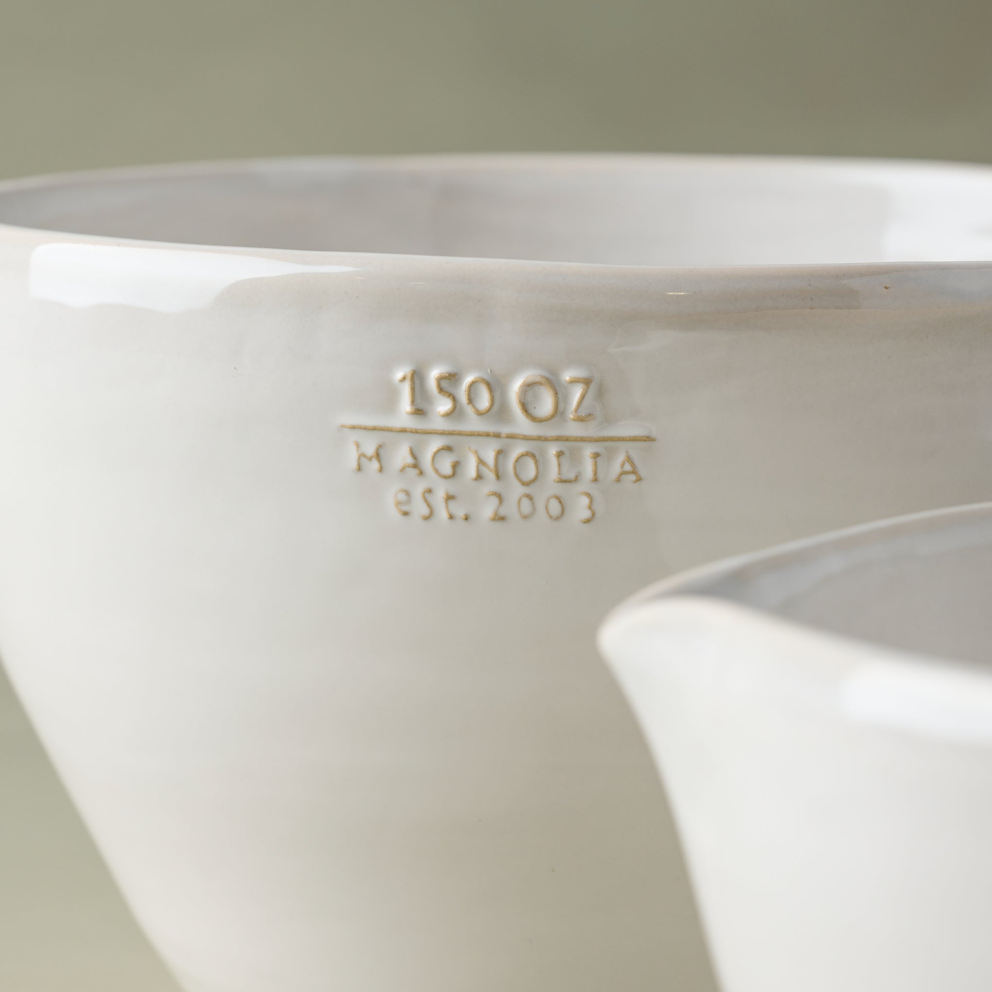 Glass Mixing Bowl - Magnolia