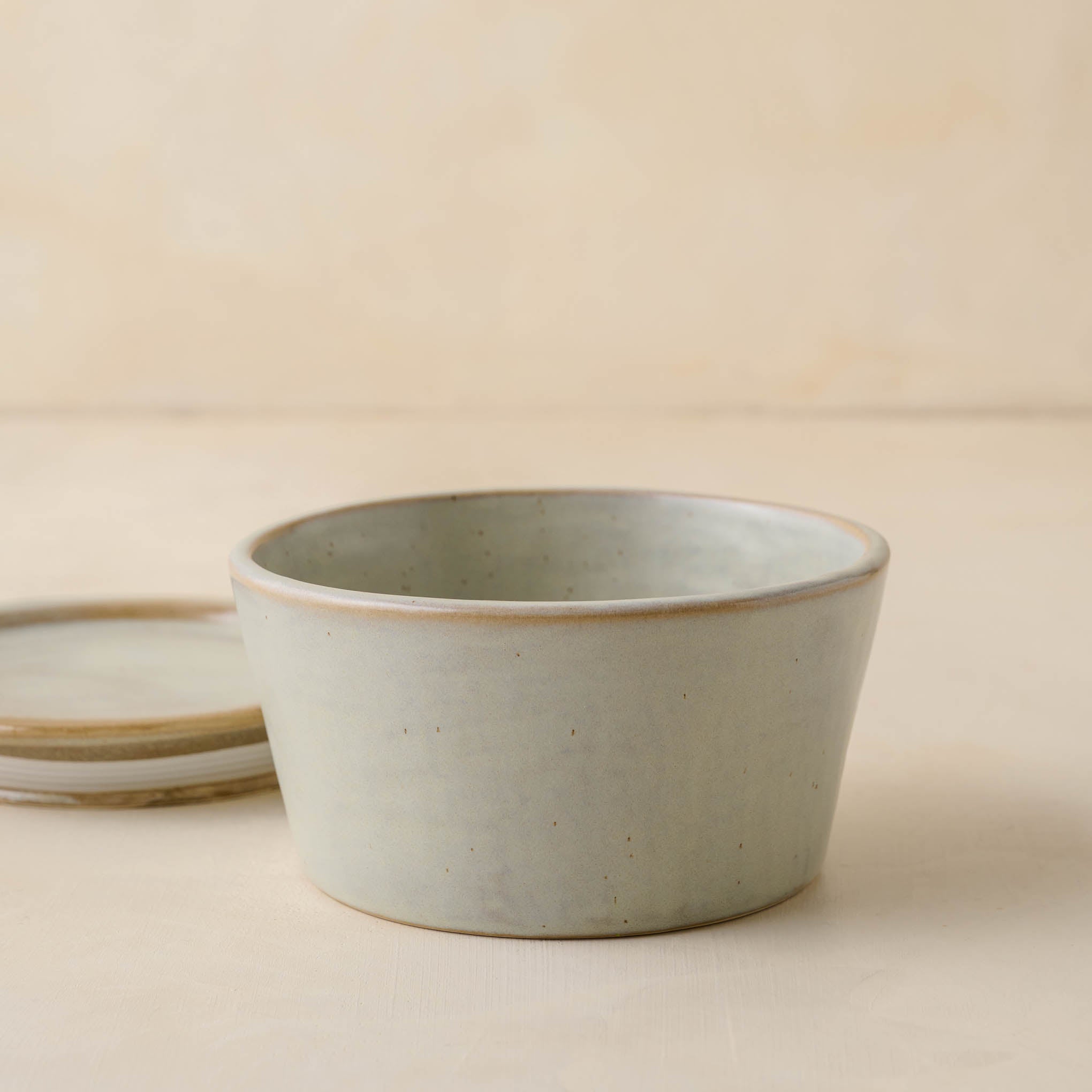 Signature Ceramic Bowl With Lid, Many Glazes