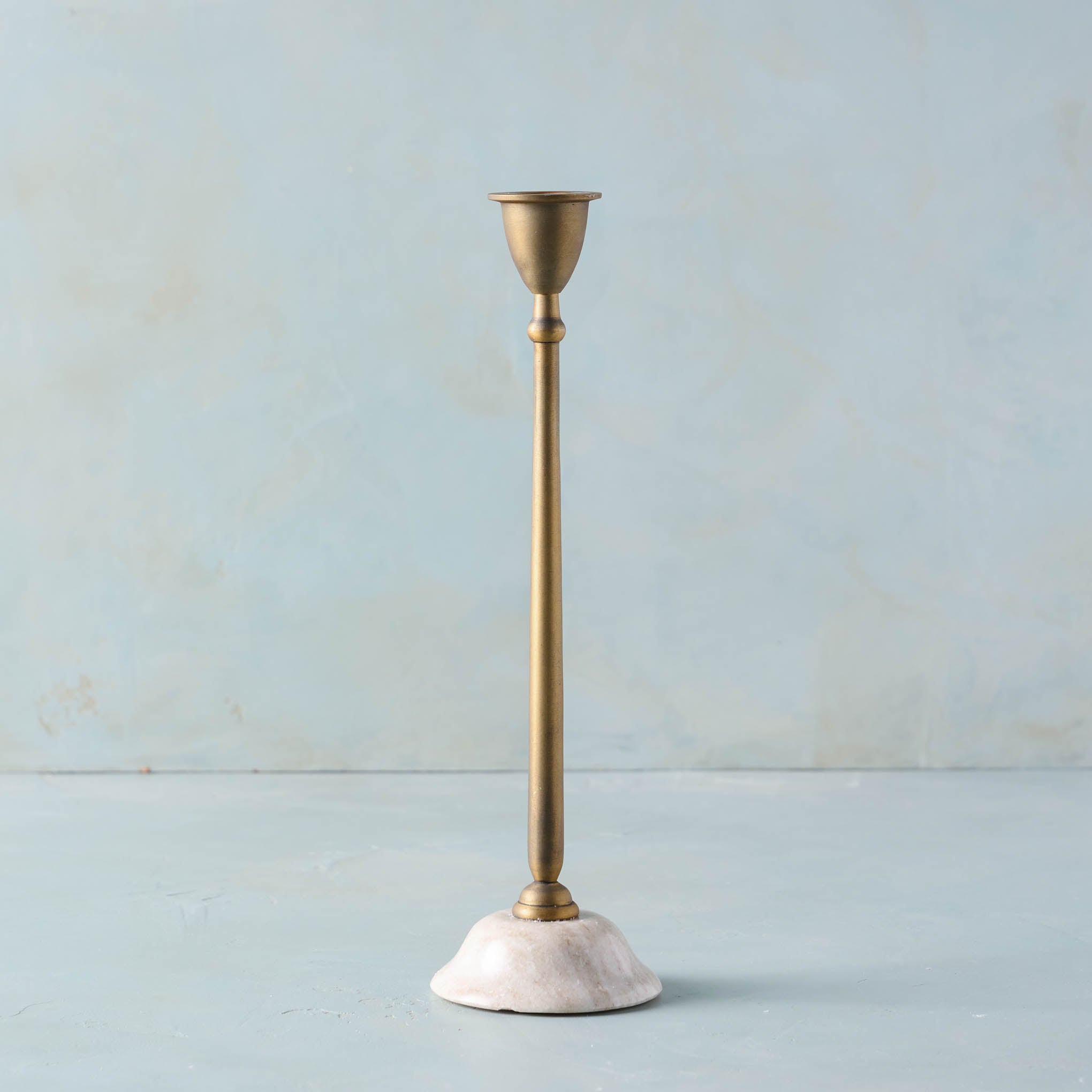Deco Marble Hook, Marble + Antique Brass