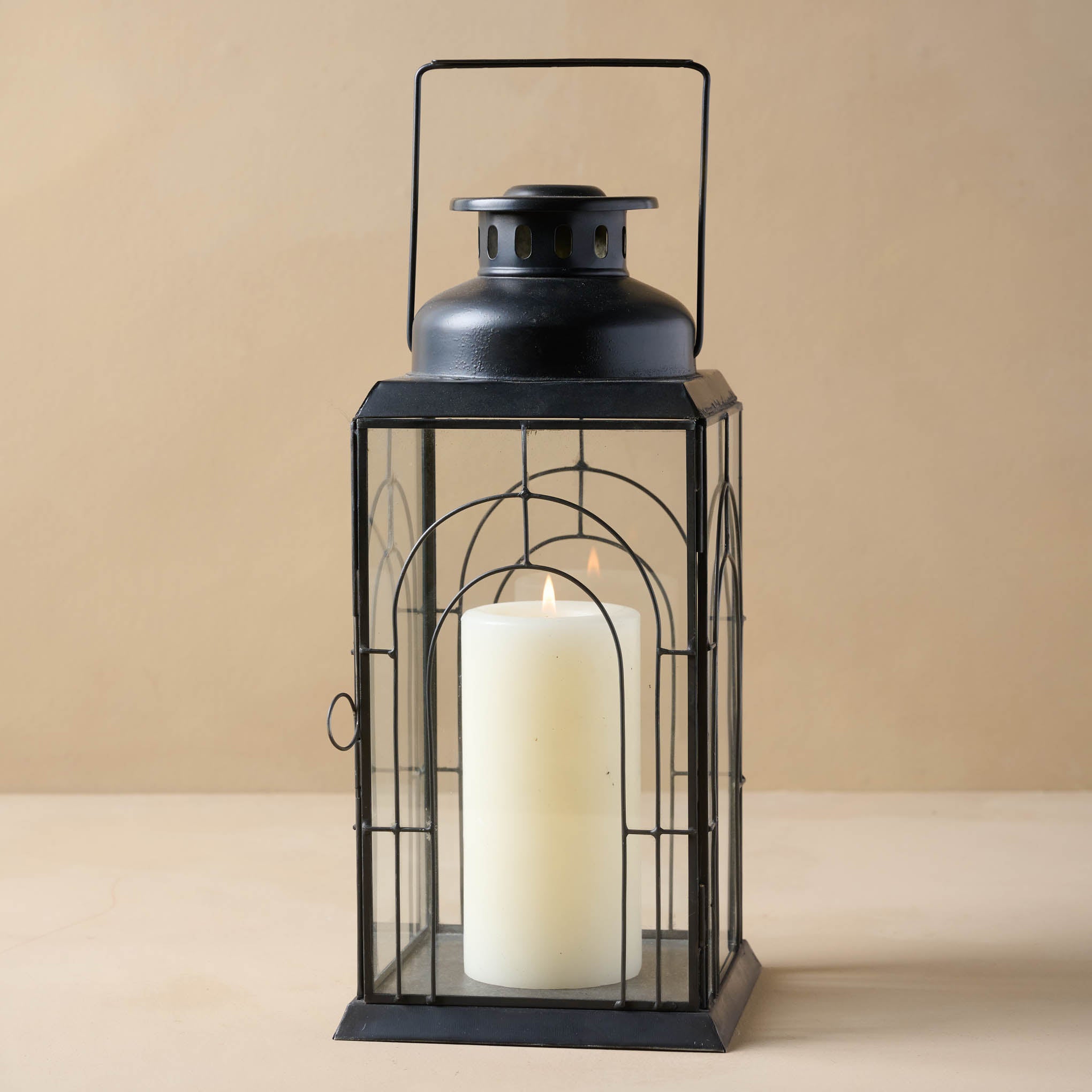 James Glass Paned Lantern