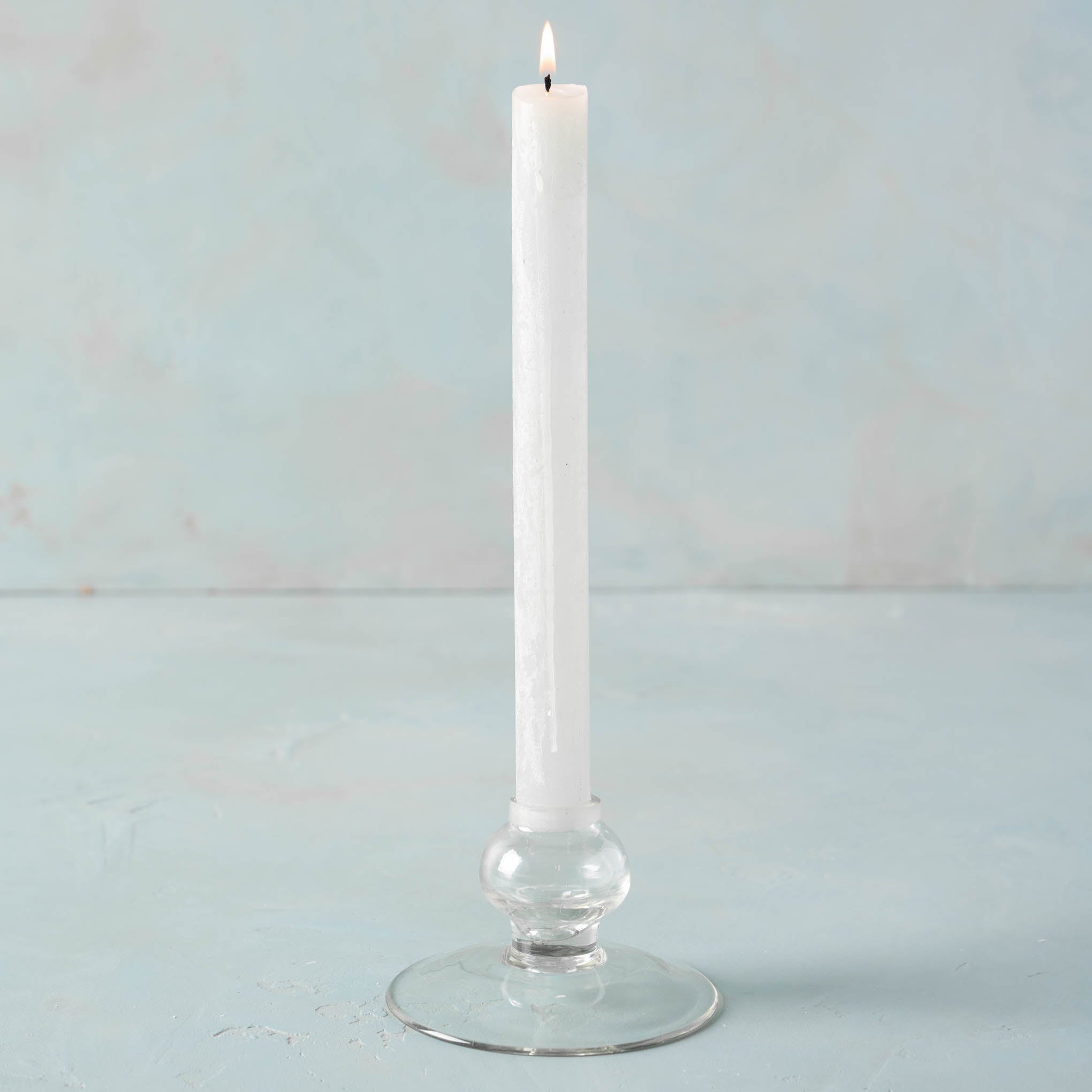 Stoneware Pillar Candle Holder with Handle - Rug & Weave