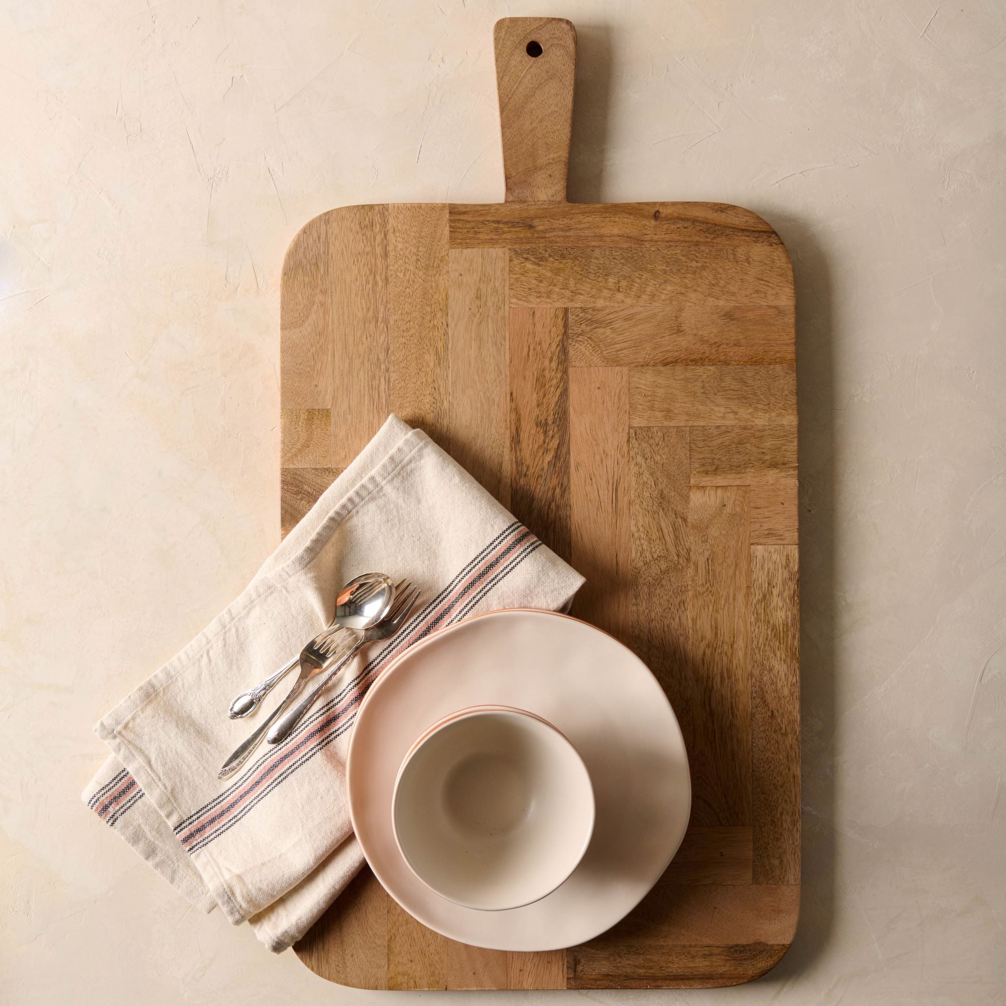 Found Wooden Bread Board - Magnolia