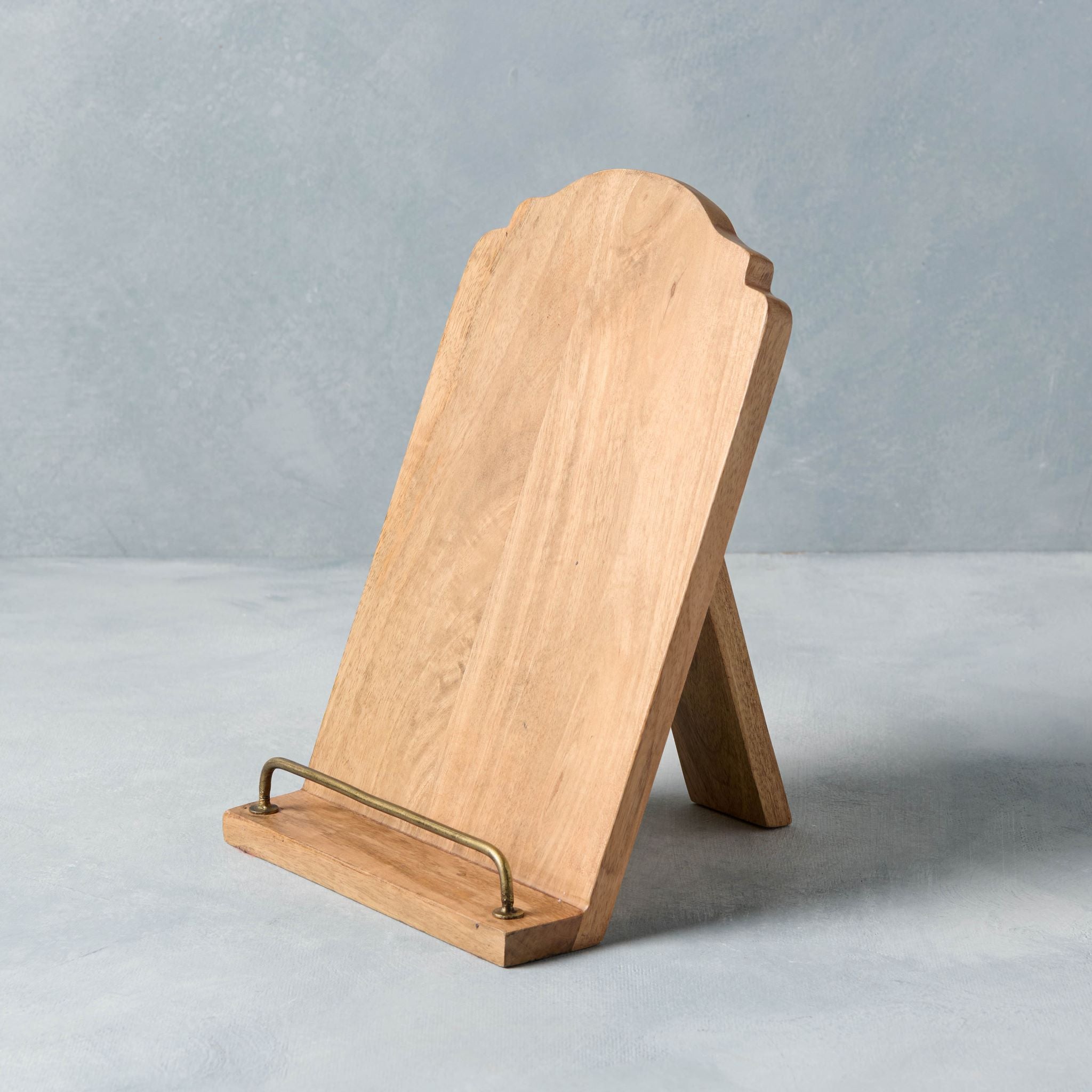 Aged Wooden Cookbook Stand