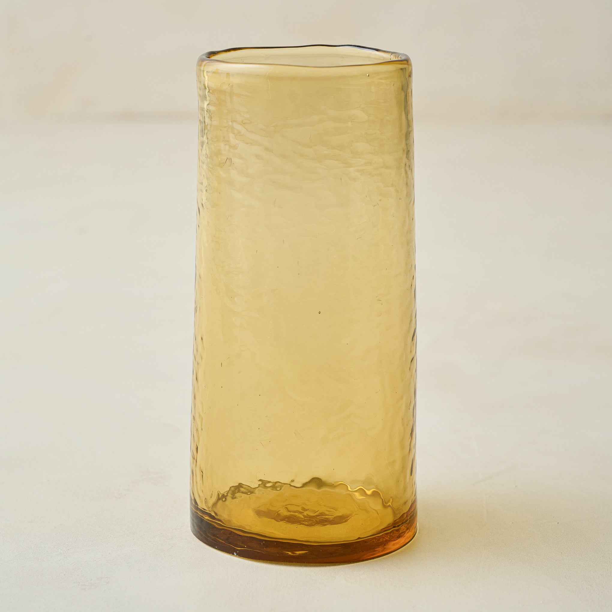 Amber Rustic Glass Tumbler in tall size