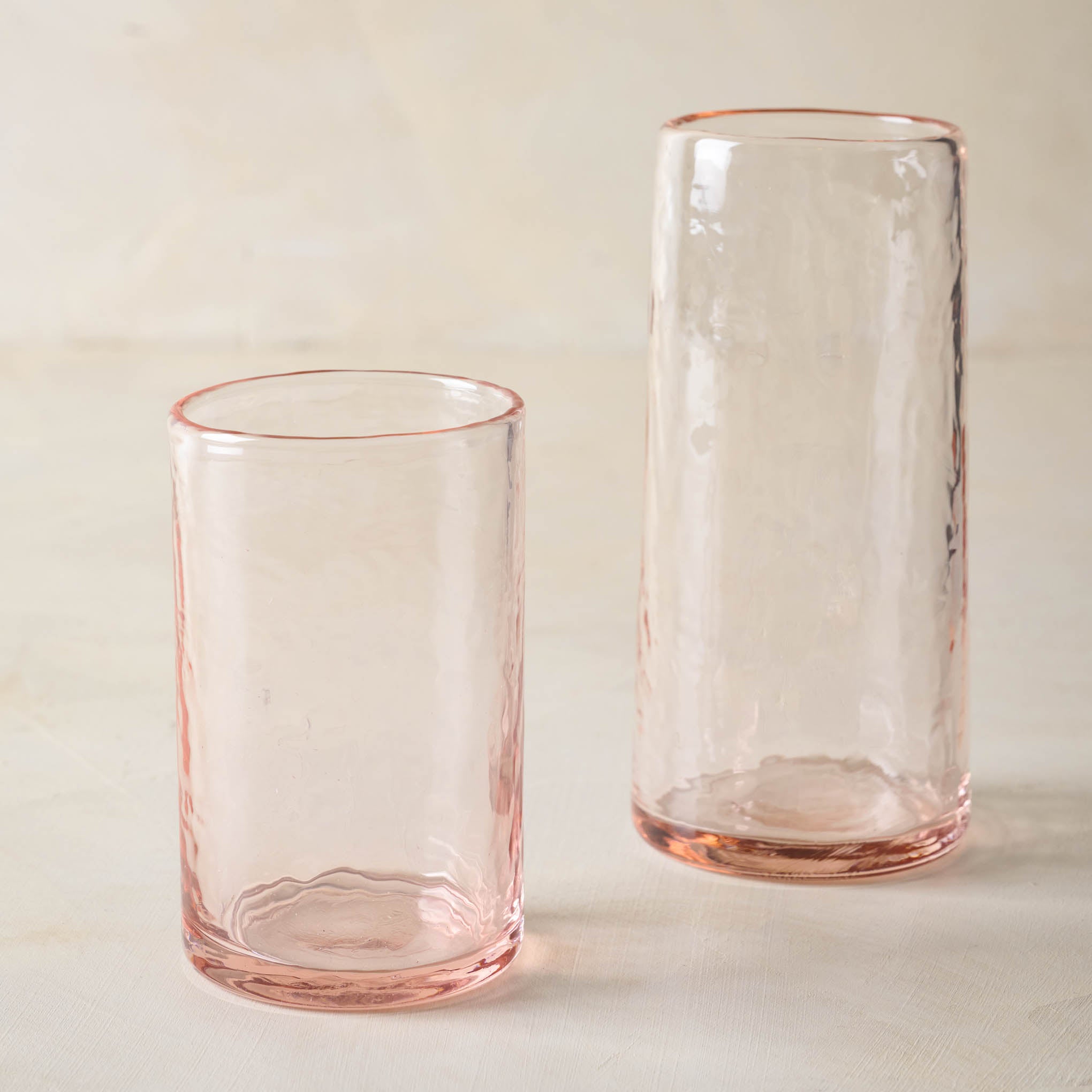 Blush Rustic Glass Tumbler - Magnolia