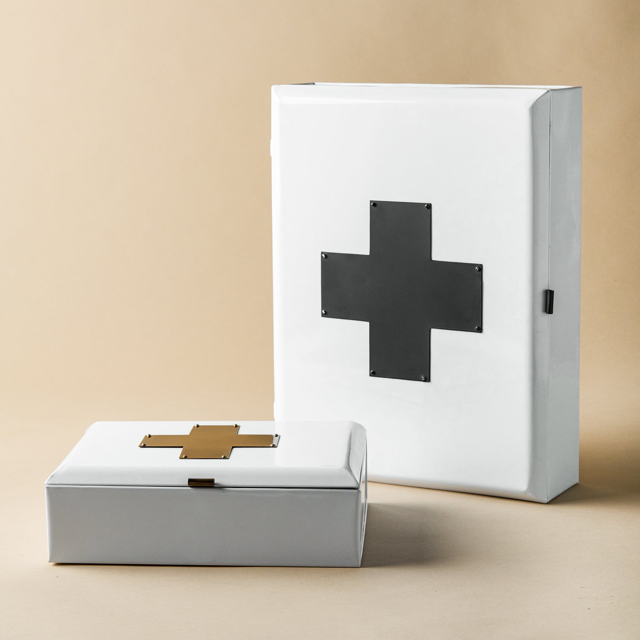 white first aid box