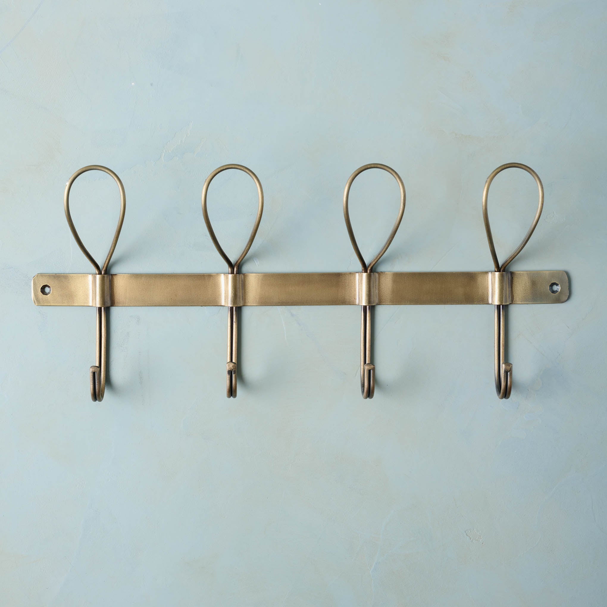 Reed Antiqued Brass Wall Hook