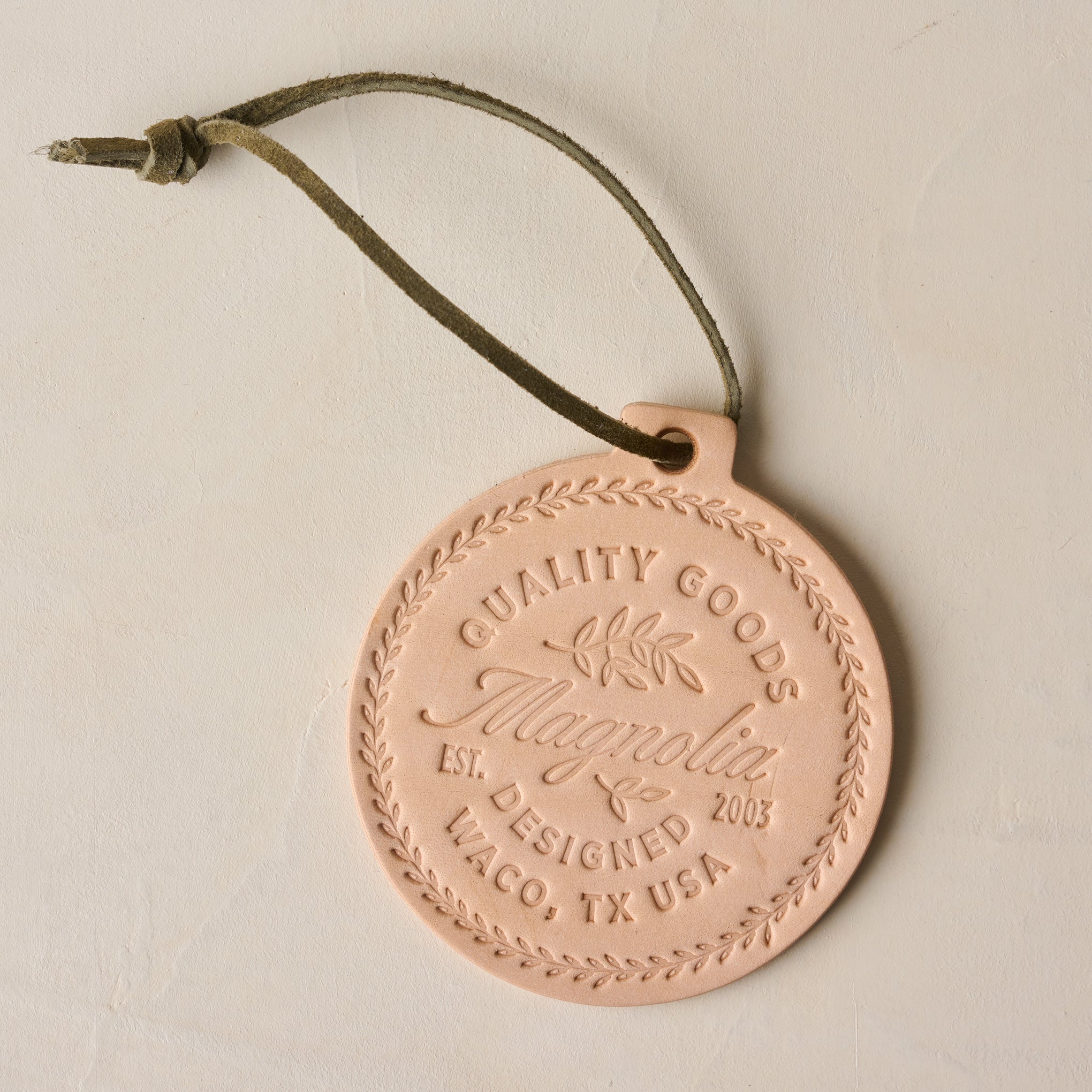 Magnolia Quality Goods Leather Ornament