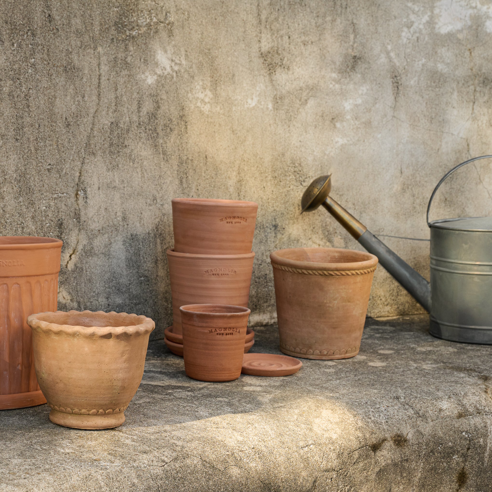 Aged Terracotta Garden Pots - Ridgeline – Farmhouse Pottery