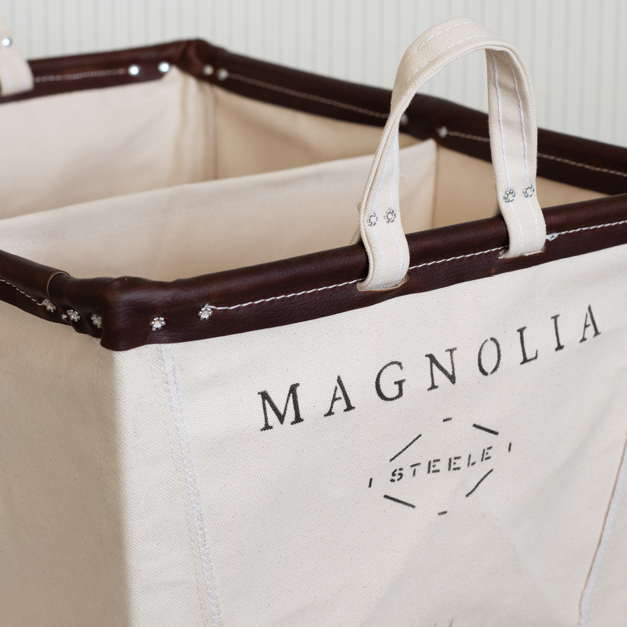 Magnolia Steele Canvas Utility Tote - Magnolia