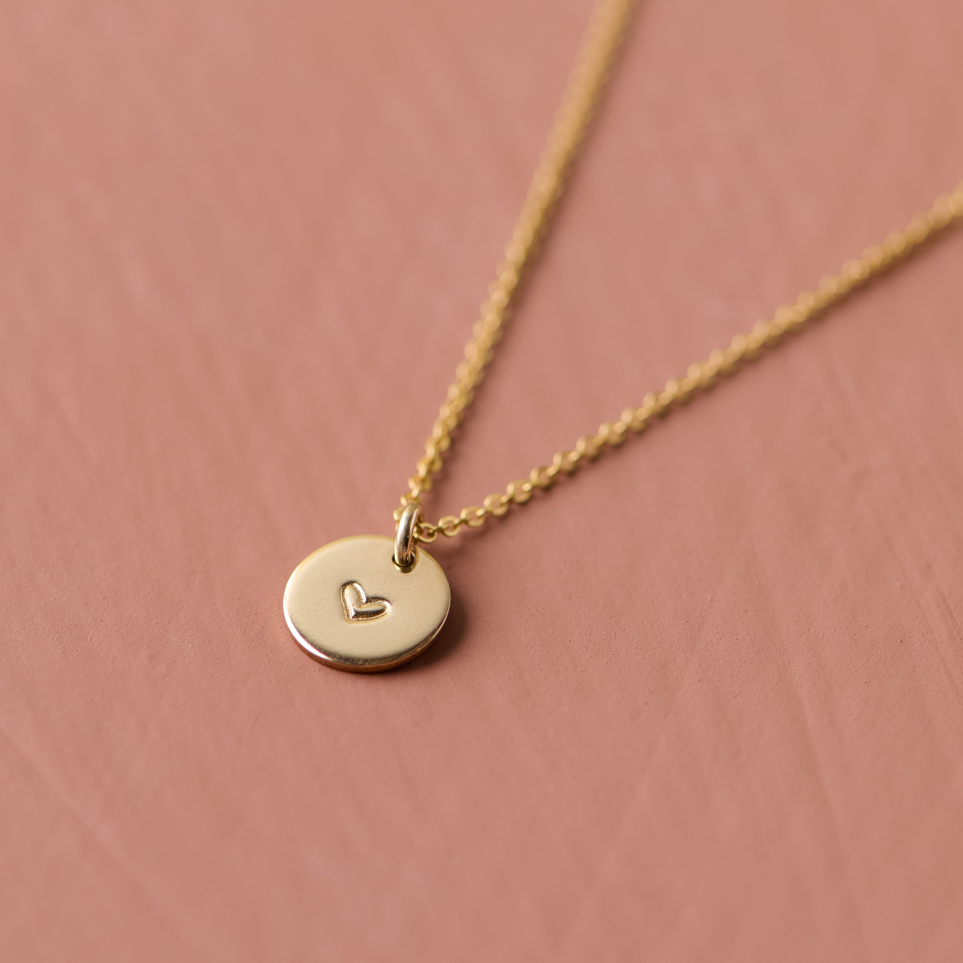 Magnolia Heart Disc Necklace $56.00