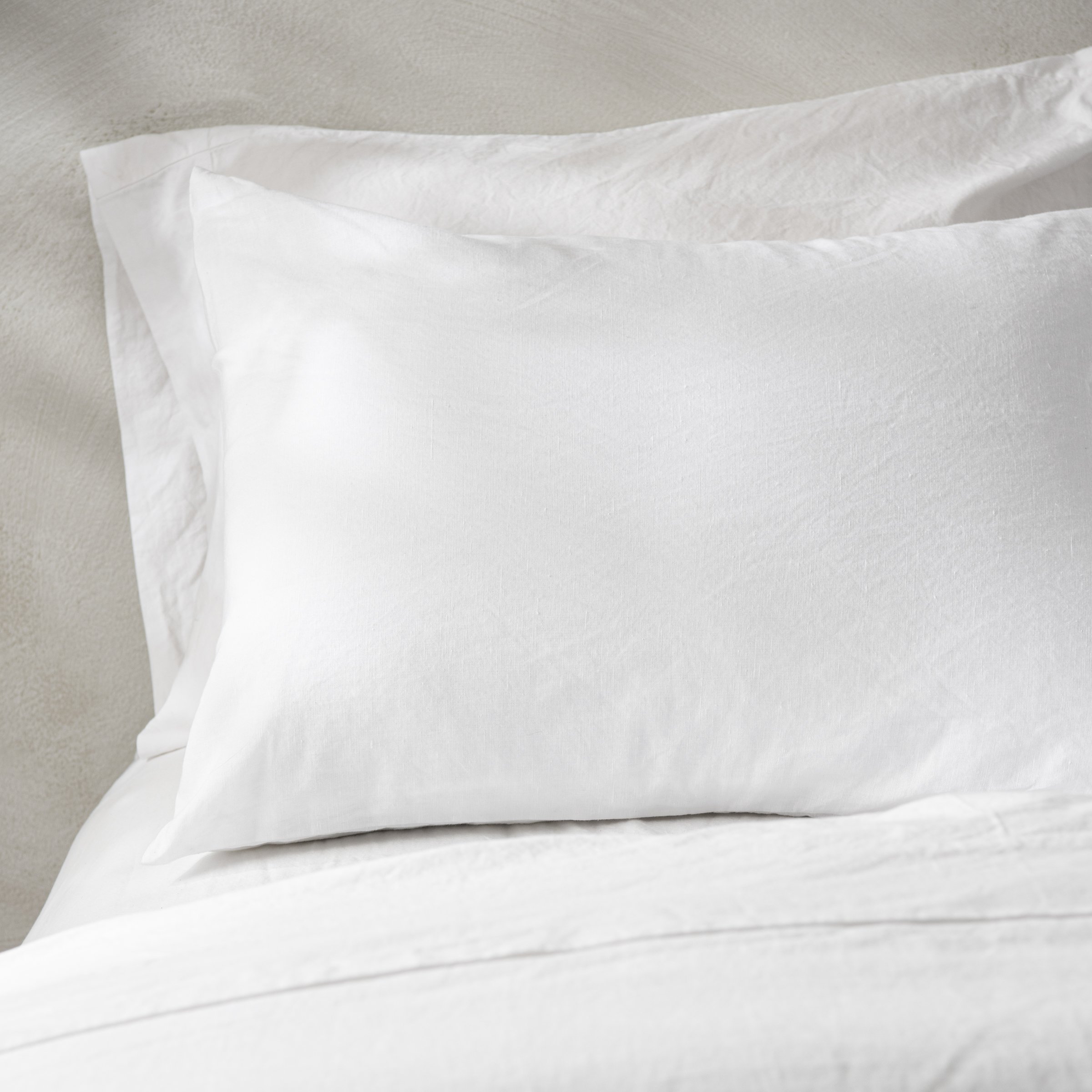 magnolia linen cotton pillow sham bedding in white On sale with items ranging from $27.30 to $34.30, discounted from $39.00 to $49.00