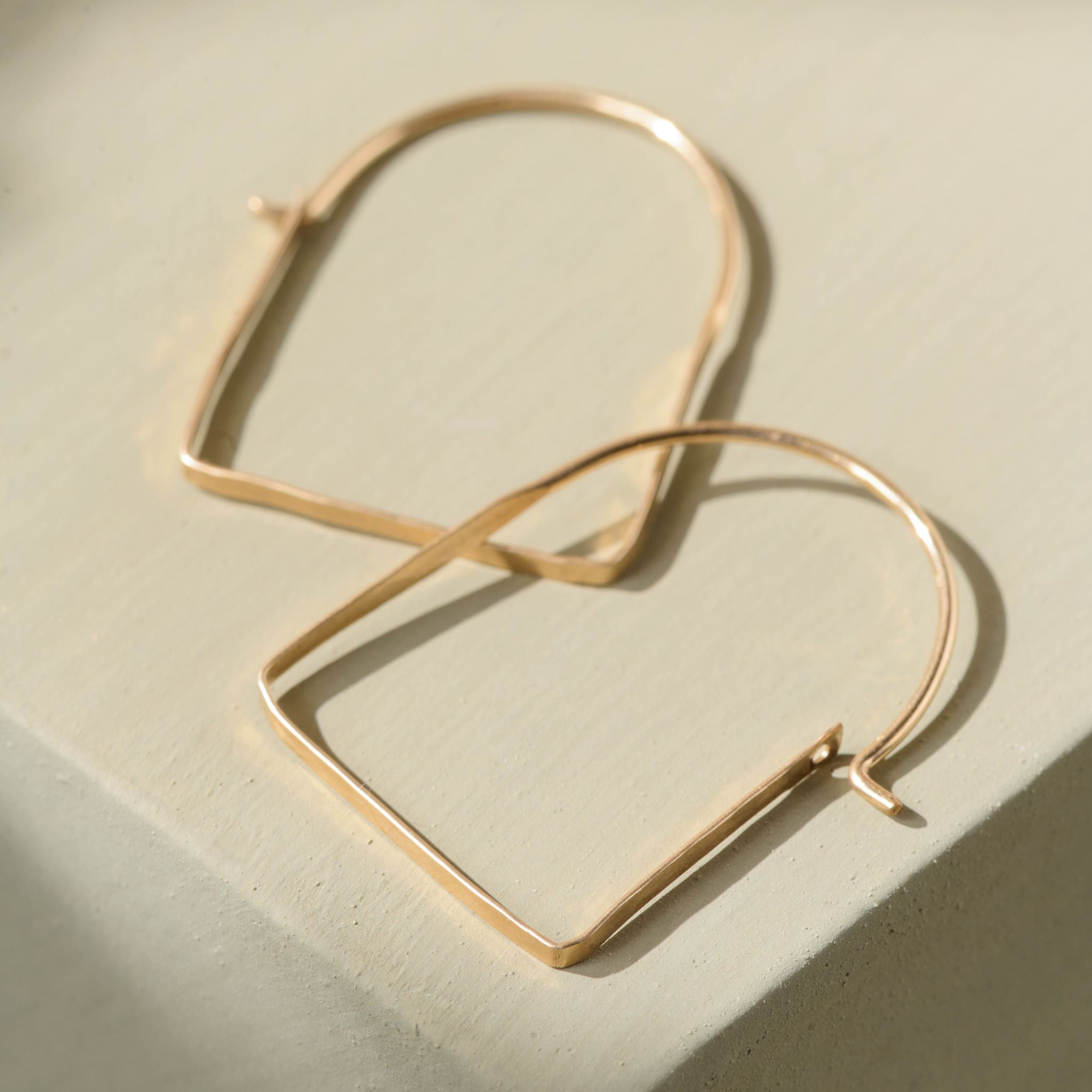 Magnolia Window Hoop Earrings $64.00