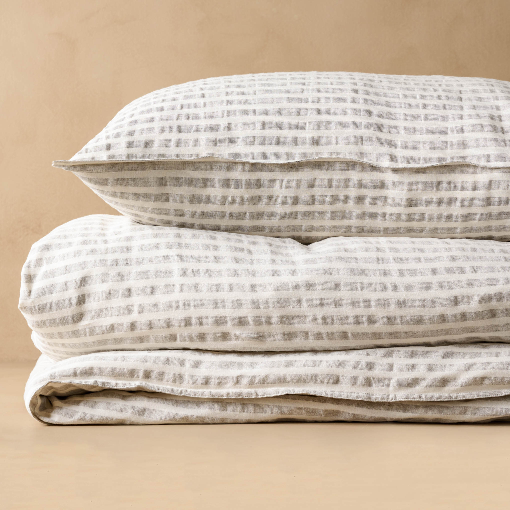 Driftwood Linen Cotton Duvet - Magnolia