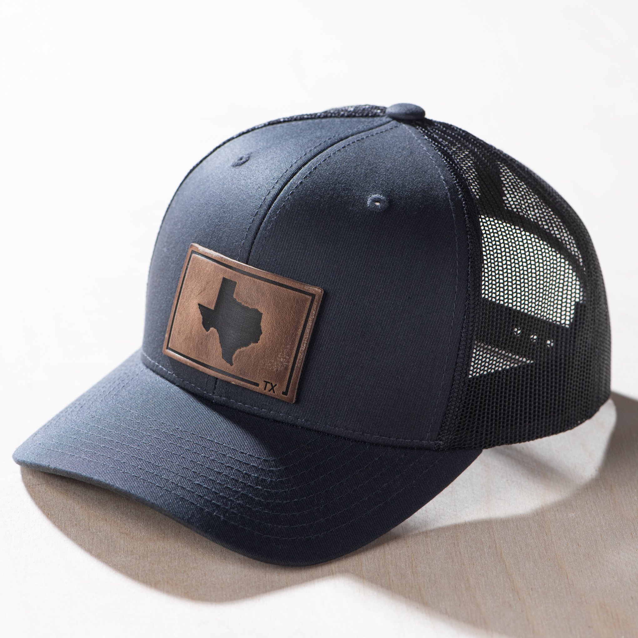 Texas Patch Black Mesh-Back Cap