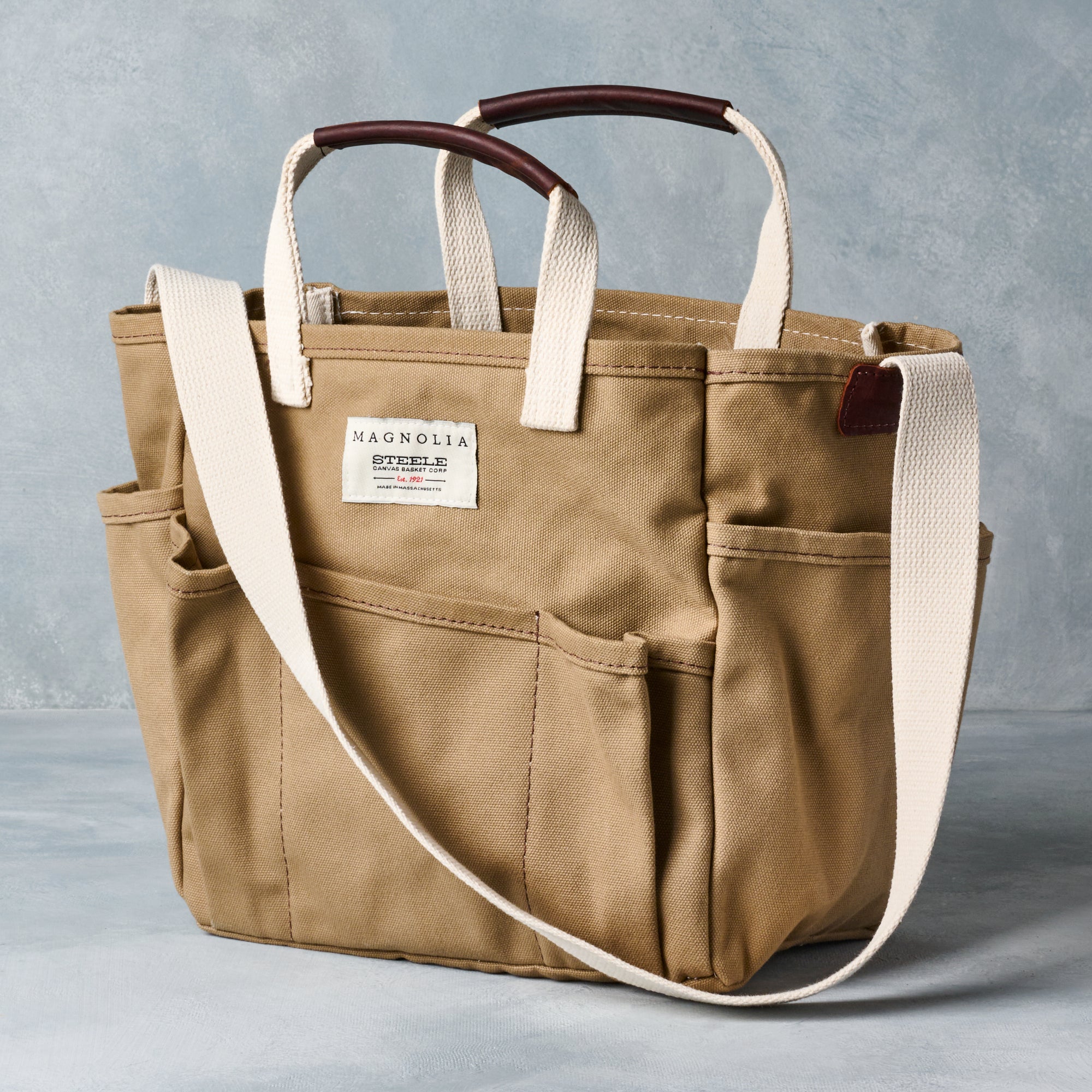 Magnolia Steele Canvas Utility Tote - Magnolia