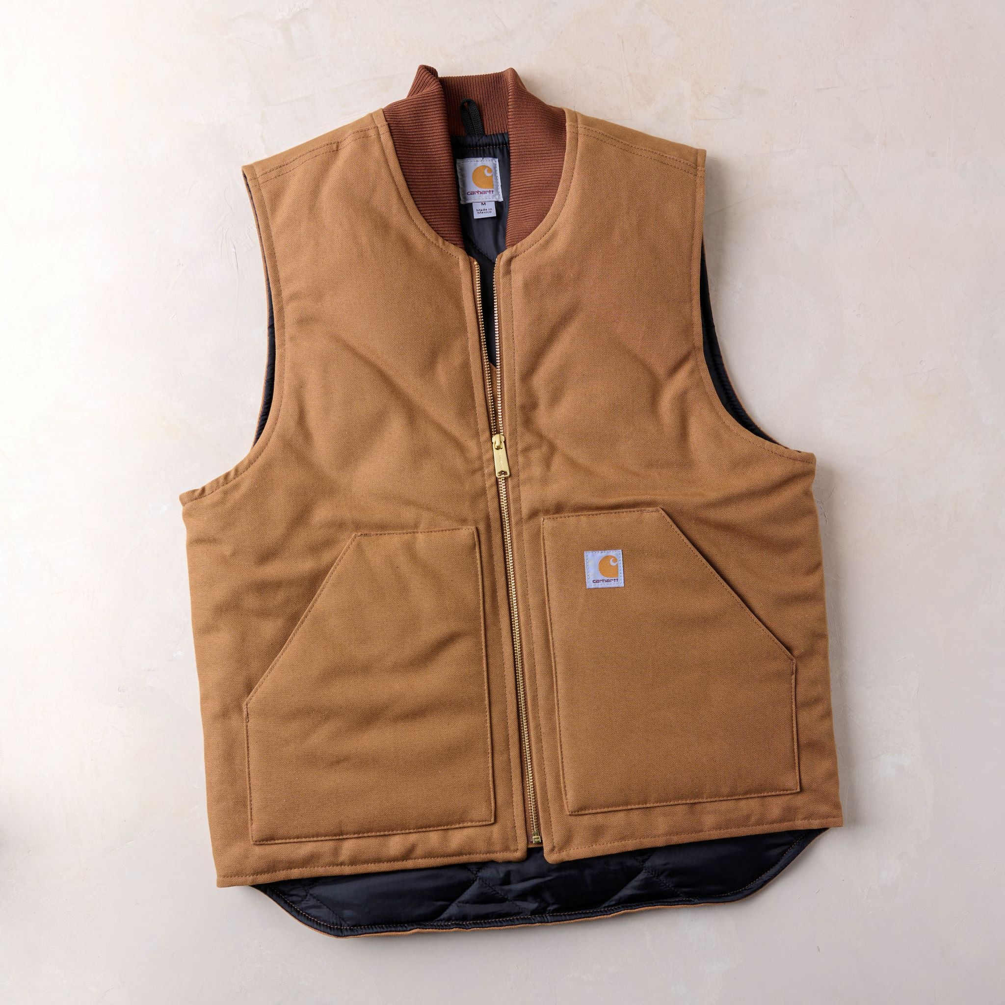 Carhartt Duck Vest Arctic Quilt Lined - Magnolia